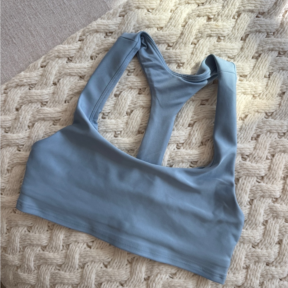 ALO Yoga Light Blue Sports Bra